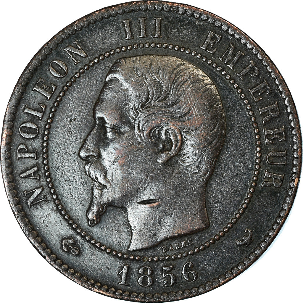 Moneda, Francia, Napoleon III, 10 Centimes, 1856, Lille, MBC