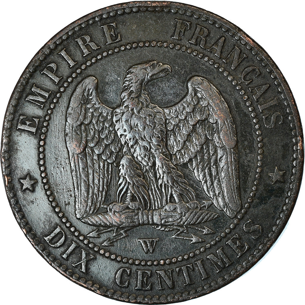 Moneda, Francia, Napoleon III, 10 Centimes, 1856, Lille, MBC