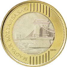 Coin, Hungary, 200 Forint, 2011, MS(63), Bi-Metallic, KM:826