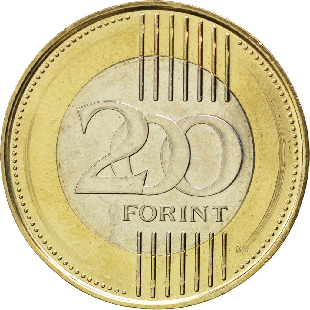 Coin, Hungary, 200 Forint, 2011, MS(63), Bi-Metallic, KM:826