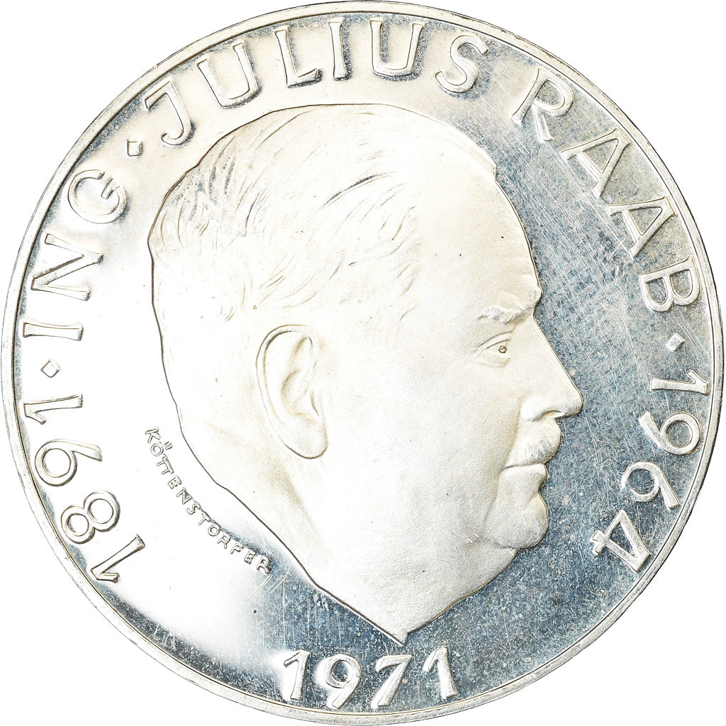 Coin, Austria, 50 Schilling, 1971, Proof, MS(65-70), Silver, KM:2911