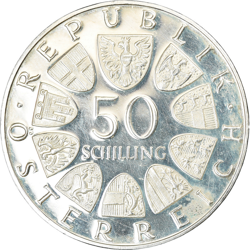 Coin, Austria, 50 Schilling, 1971, Proof, MS(65-70), Silver, KM:2911