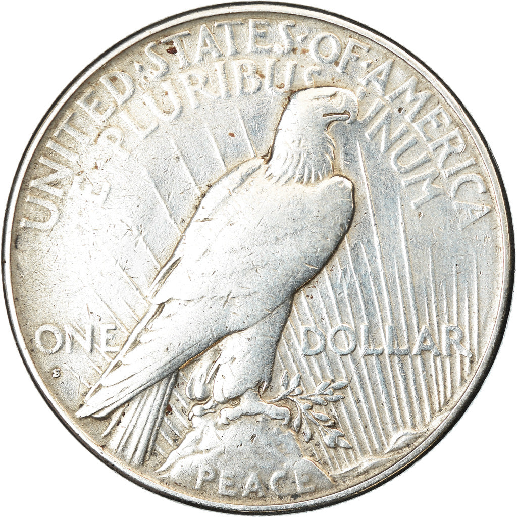 Monnaie, États-Unis, Peace Dollar,1928, San Francisco, TTB