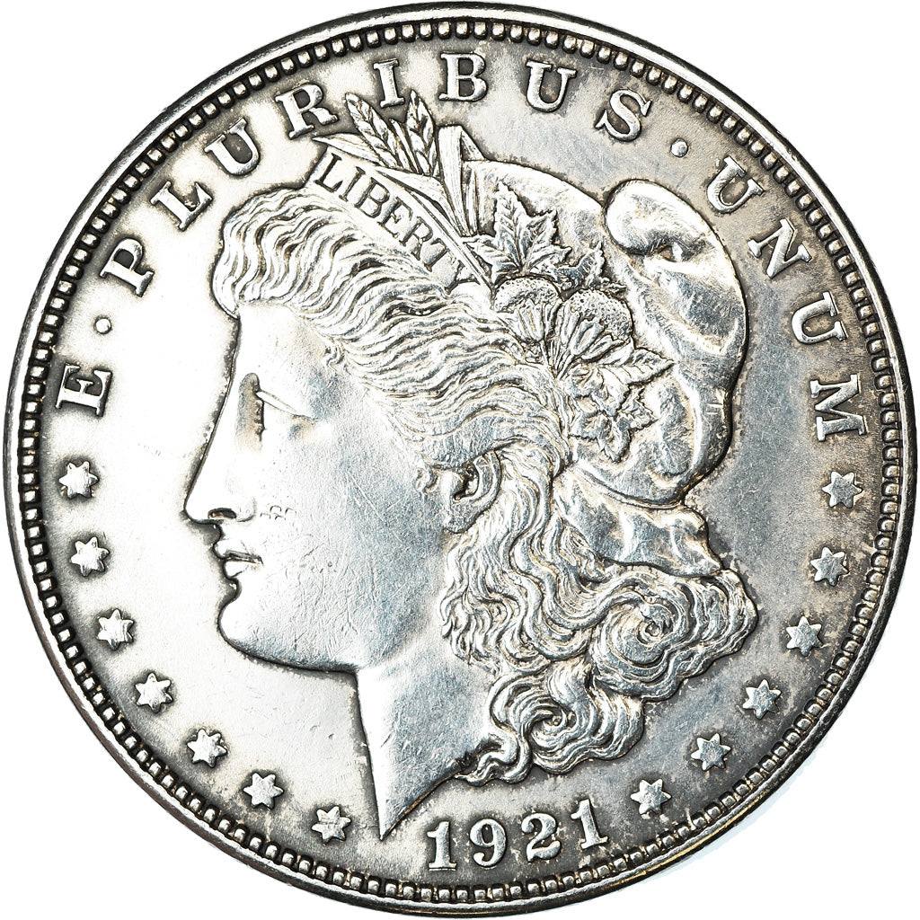 Coin, United States, Morgan Dollar, 1921, Denver, EF(40-45), KM 110