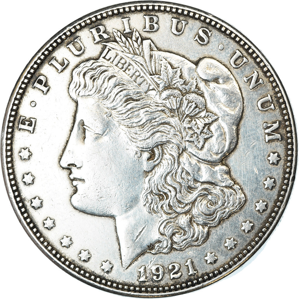 Coin, United States, Morgan Dollar, 1921, Denver, EF(40-45), KM 110