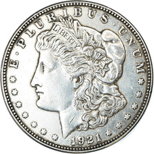 Coin, United States, Morgan Dollar, 1921, Denver, EF(40-45), KM 110