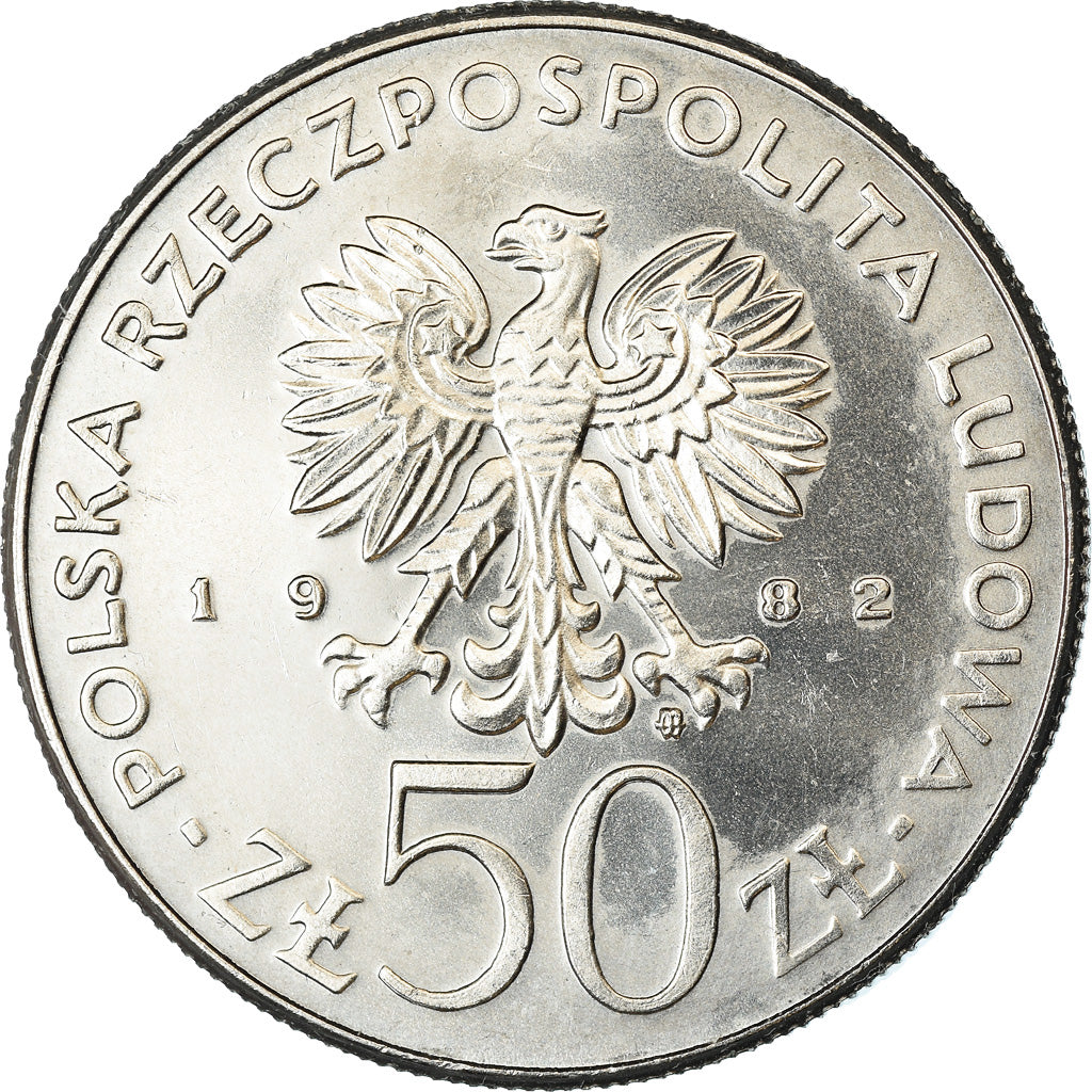 Monnaie, Pologne, 50 Zlotych, 1982, Warsaw, SUP+, Copper-nickel, KM:133