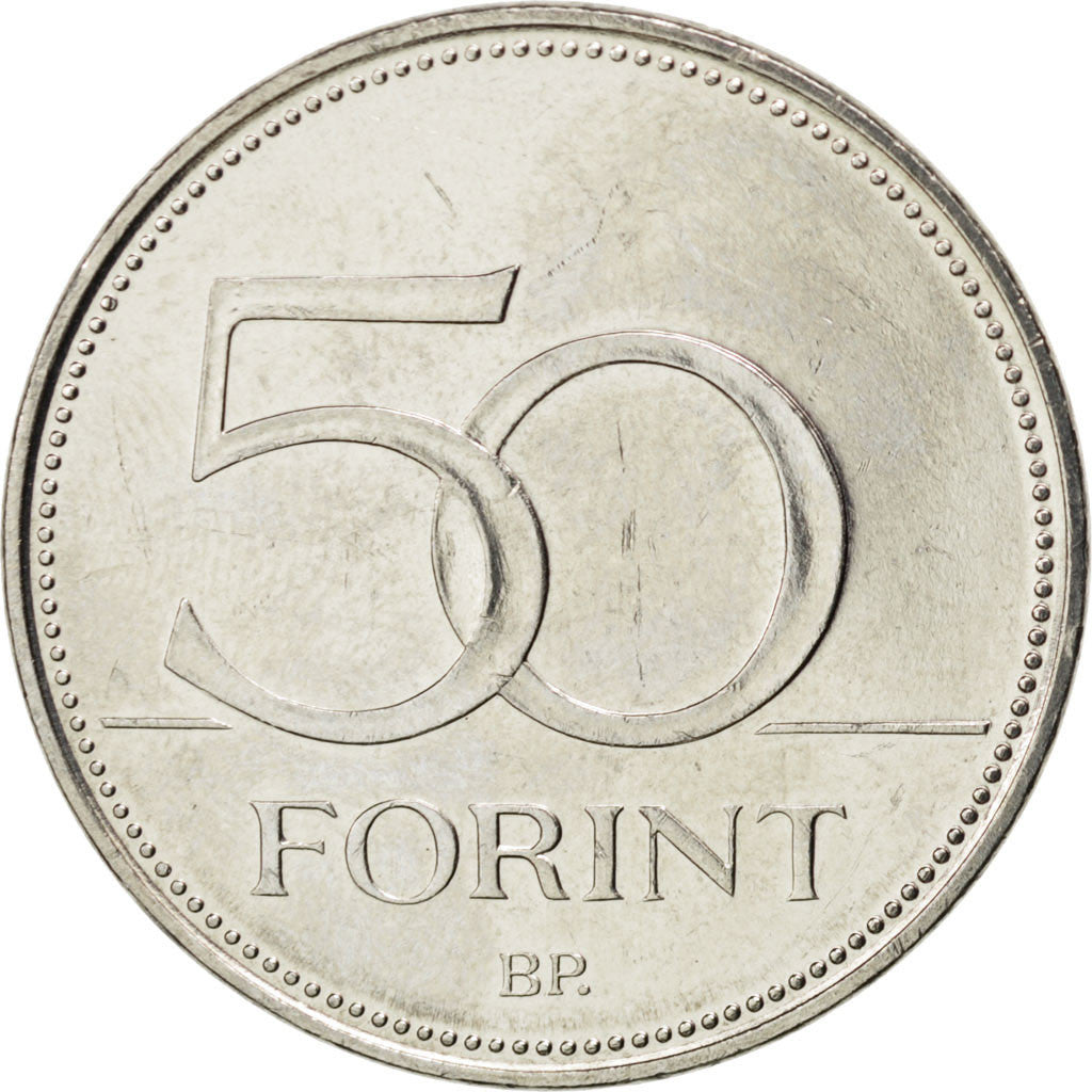 Coin, Hungary, 50 Forint, 2013, MS(63), Copper-nickel, KM:850