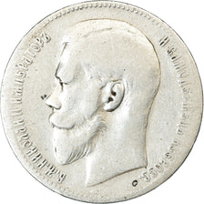 Monnaie, Russie, Nicholas II, Rouble, 1897, St. Petersburg, TB+, Argent, KM:59.3