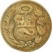 Coin, Peru, 1/2 Sol, 1935, London, VF(30-35), Brass, KM:220.1