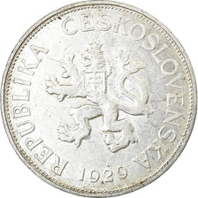 Coin, Czechoslovakia, 5 Korun, 1929, EF(40-45), Silver, KM:11