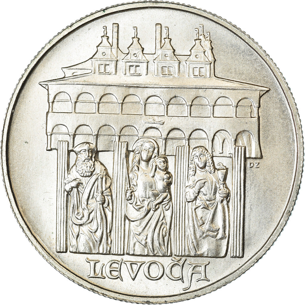 Coin, Czechoslovakia, 50 Korun, 1986, AU(55-58), Silver, KM:122