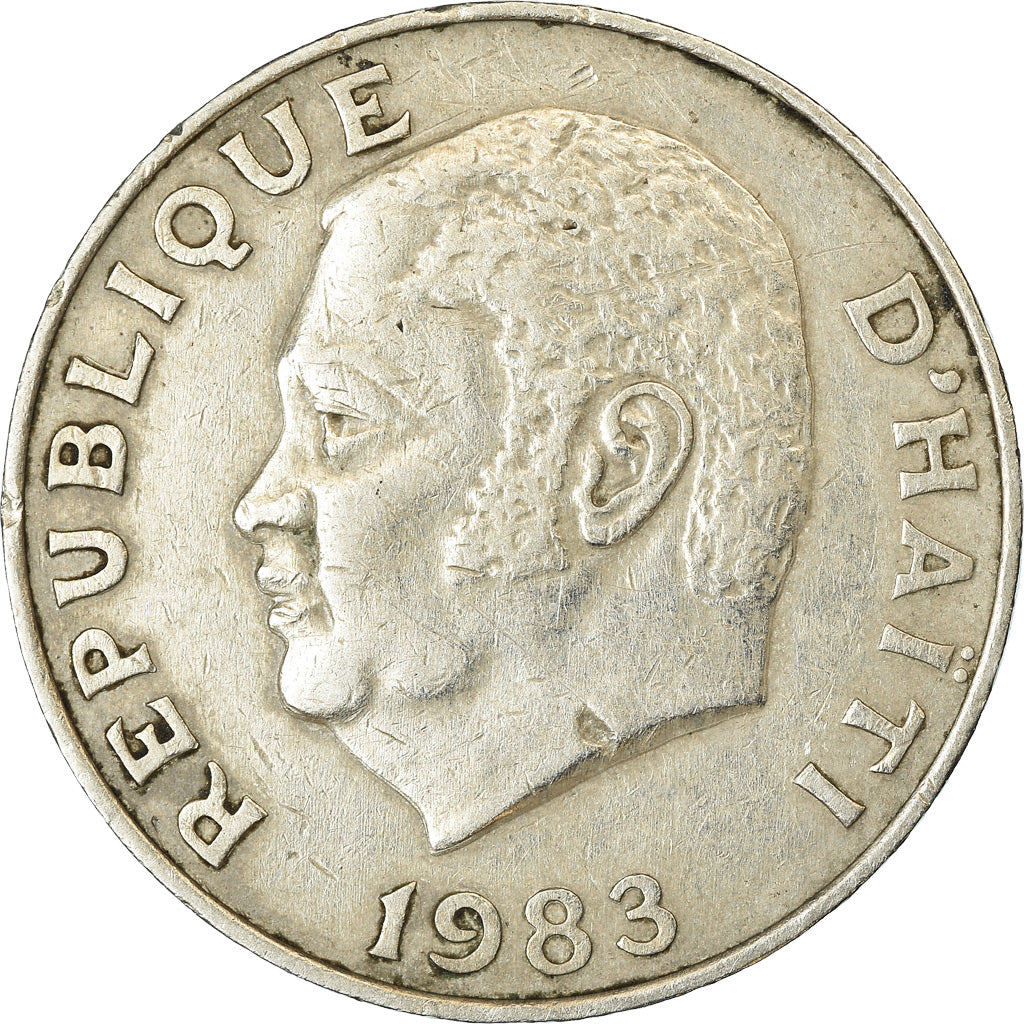 Coin, Haiti, 20 Centimes, 1983, EF(40-45), Copper-nickel, KM:100