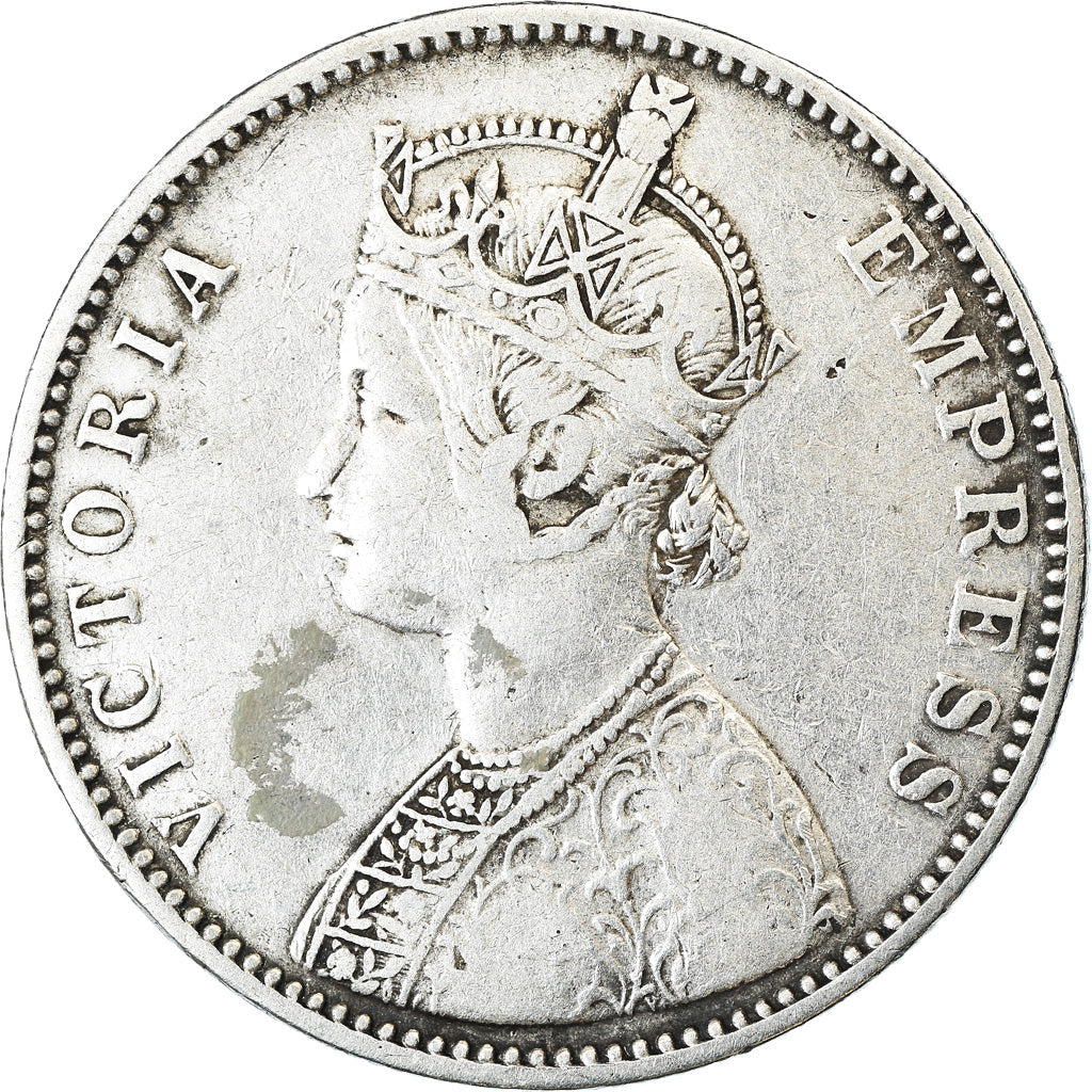 Coin, INDIA-BRITISH, Victoria, Rupee, 1882, EF(40-45), Silver, KM:492