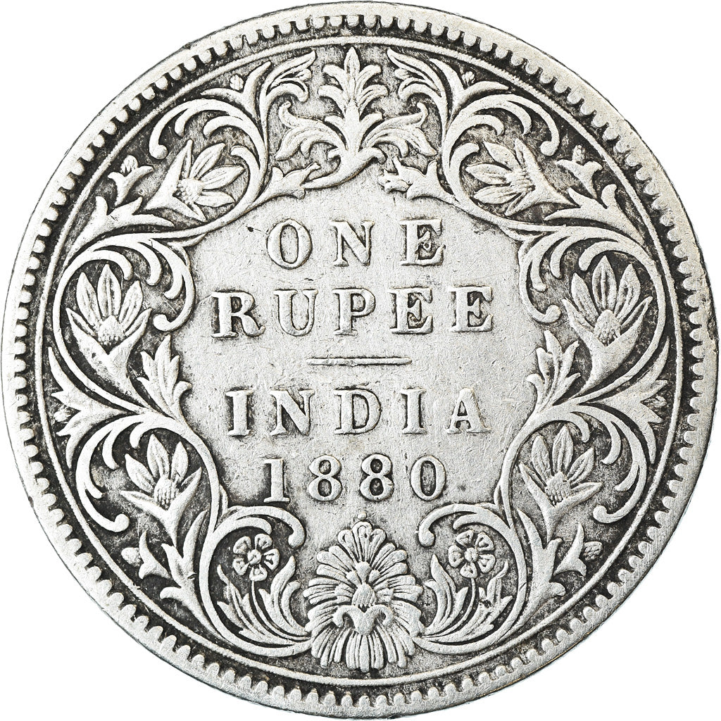 Coin, INDIA-BRITISH, Victoria, Rupee, 1882, EF(40-45), Silver, KM:492