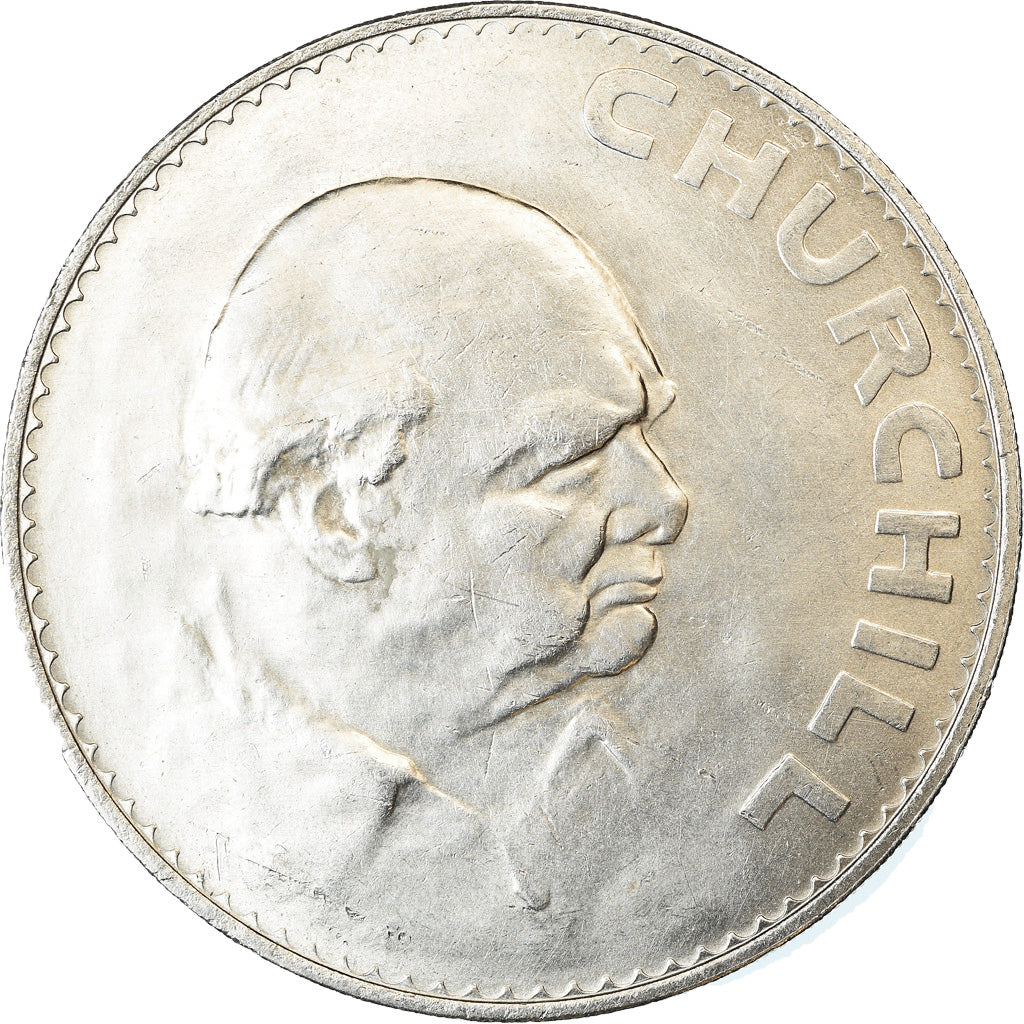 Coin, Great Britain, Elizabeth II, Crown, 1965, AU(55-58), Copper-nickel, KM:910