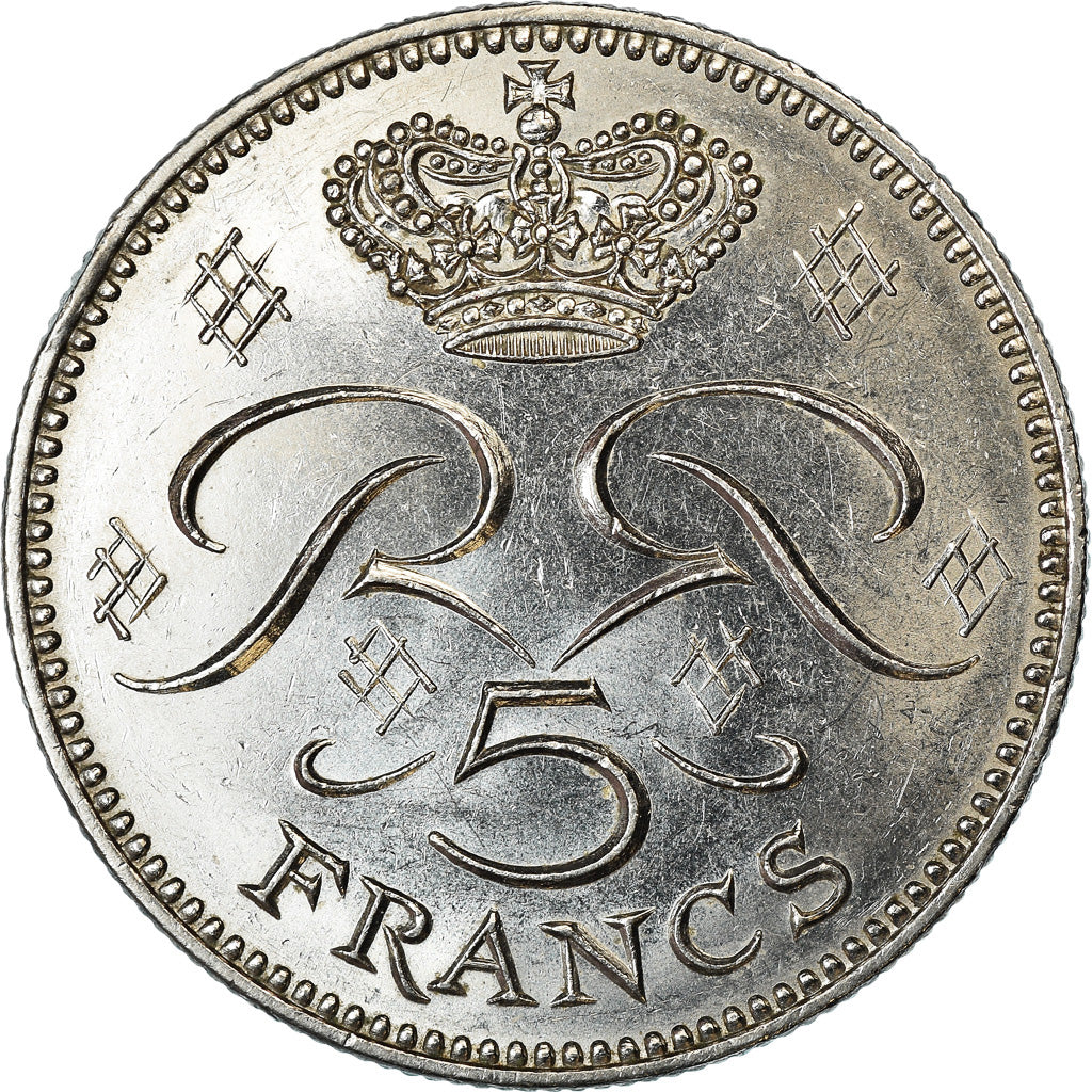 Coin, Monaco, Rainier III, 5 Francs, 1982, AU(55-58), Copper-nickel, KM:150