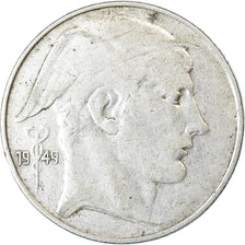 Moneta, Belgia, 20 Francs, 20 Frank, 1949, EF(40-45), Srebro, KM:141.1