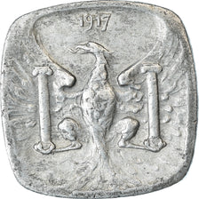 Moneda, Francia, Ville de Besançon, Besançon, 10 Centimes, 1917, MBC, Aluminio