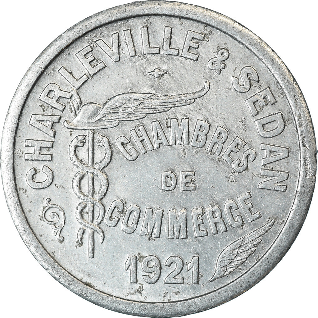 Munten, Frankrijk, Chambre de Commerce, Charleville-Sedan, 10 Centimes, 1921