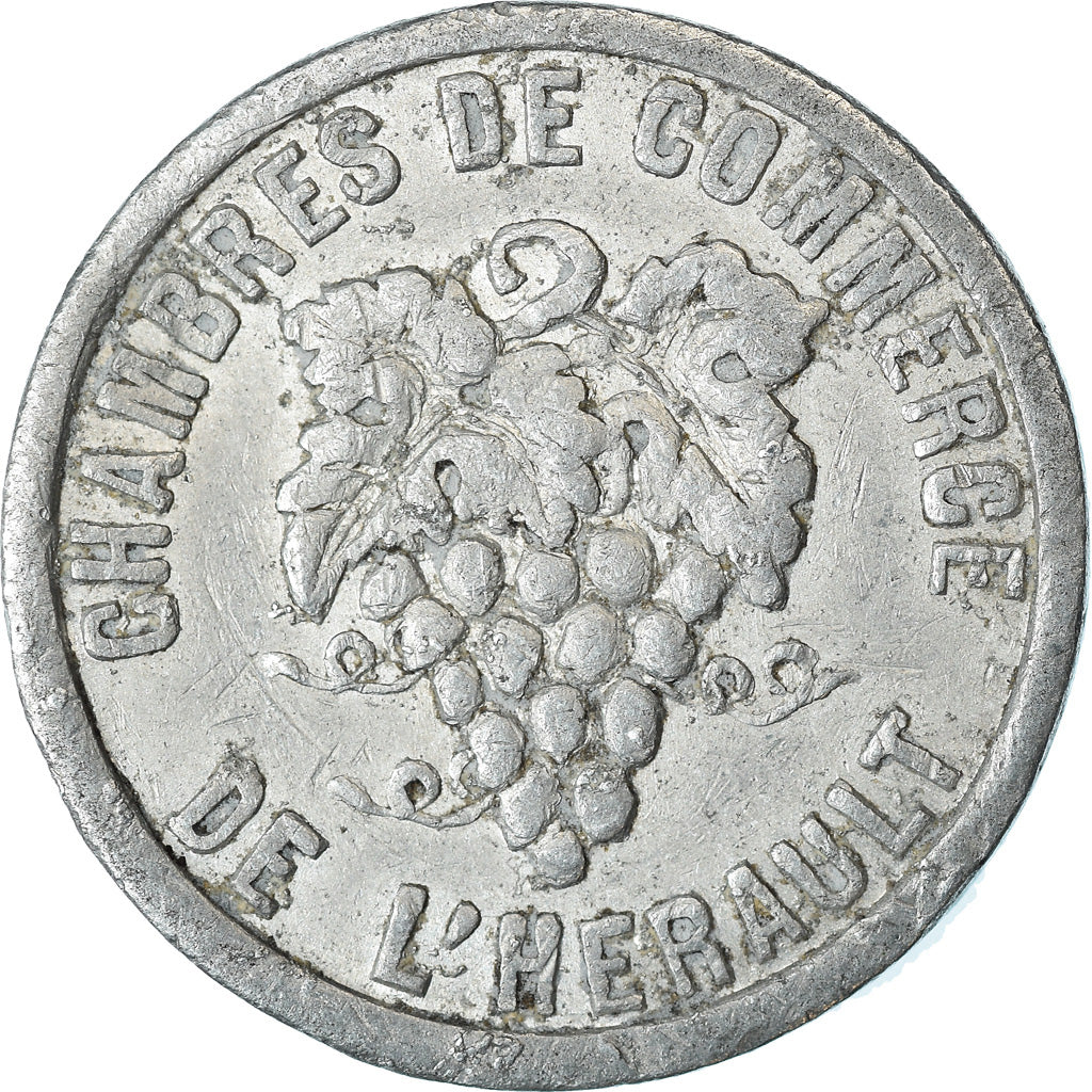 Coin, France, Chambres de Commerce de l'Hérault, 5 Centimes, 1921-1924