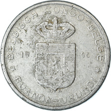 Coin, Belgian Congo, RUANDA-URUNDI, 5 Francs, 1956, VF(30-35), Aluminum, KM:3