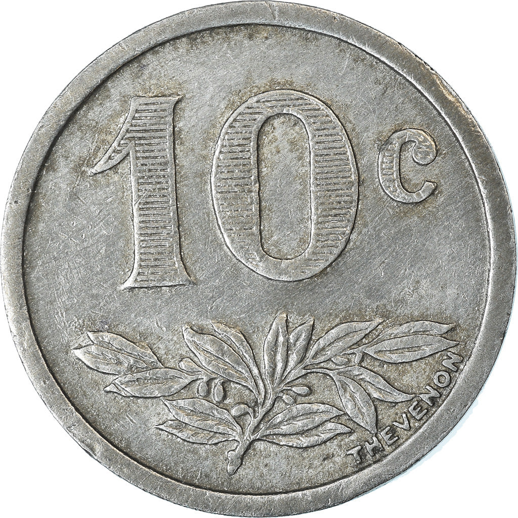 Moneta, Francia, Chambre de Commerce, Charleville-Sedan, 10 Centimes, 1921, BB+