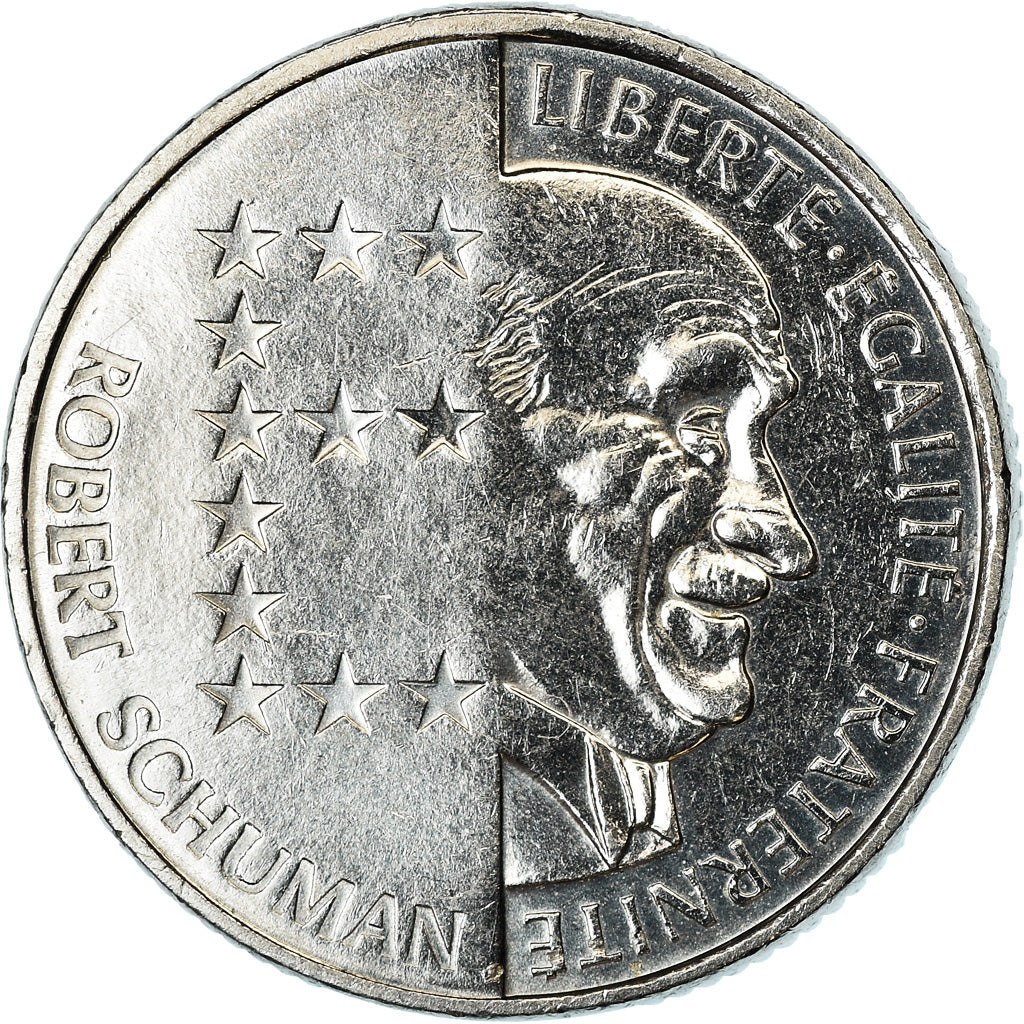 Münze, Frankreich, Schumann, 10 Francs, 1986, VZ+, Nickel, KM:958, Gadoury:825