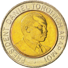Coin, Kenya, 20 Shillings, 1998, MS(63), Bi-Metallic, KM:32