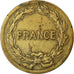 Moeda, França, France Libre, 2 Francs, 1944, Philadelphia, VF(20-25), Latão