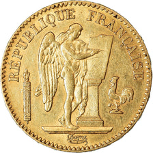 Coin, France, Génie, 20 Francs, 1871, Paris, AU(50-53), Gold, KM:825