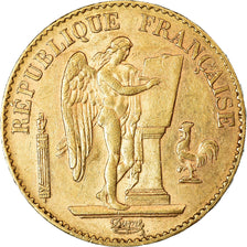 Munten, Frankrijk, Génie, 20 Francs, 1889, Paris, ZF+, Goud, KM:825