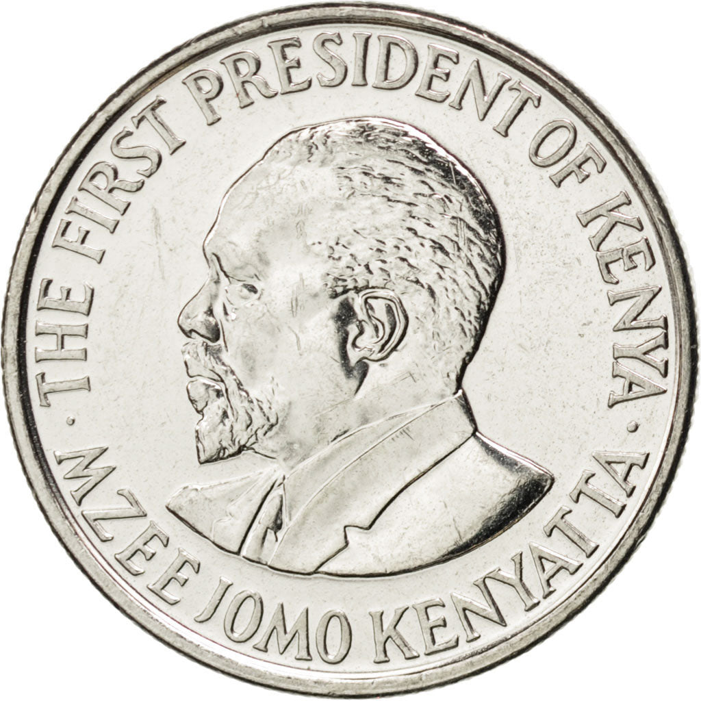 KENYA, 50 Cents, 2005, British Royal Mint, KM #41, MS(63), Nickel Plated Steel,.