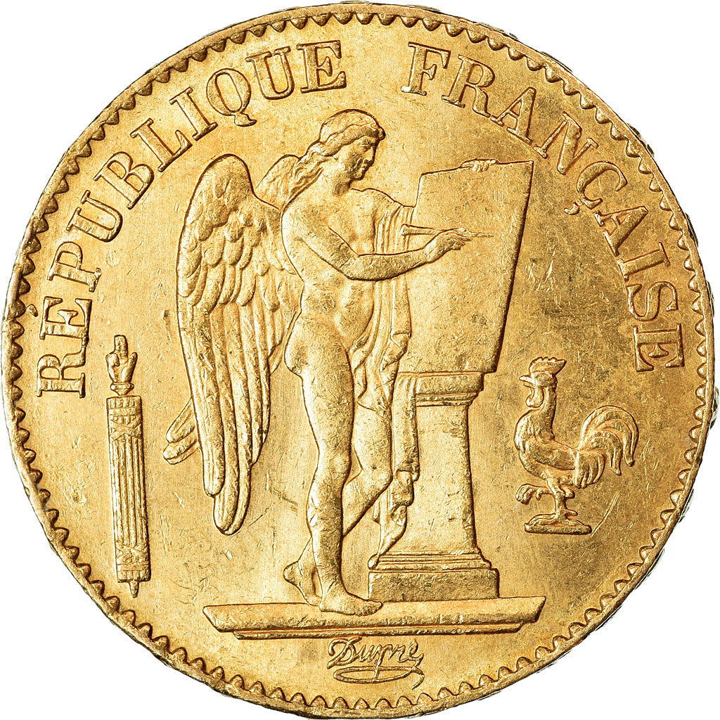 Moneta, Francia, Génie, 20 Francs, 1879, Paris, BB+, Oro, KM:825, Gadoury:1063