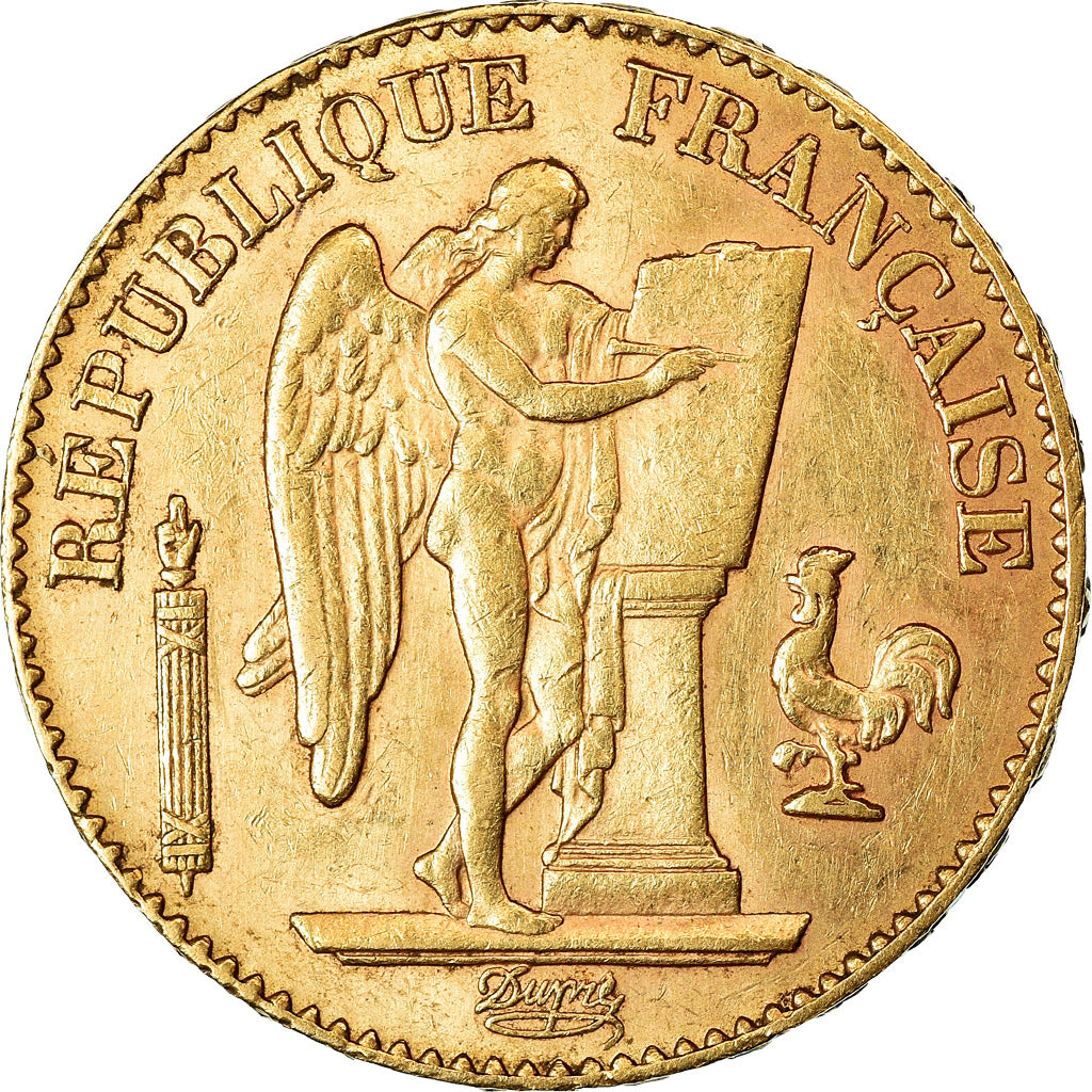 Moneta, Francia, Génie, 20 Francs, 1897, Paris, BB+, Oro, KM:825, Gadoury:1063
