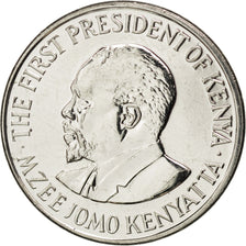 KENYA, Shilling, 2010, British Royal Mint, KM #34, MS(63), Nickel Plated Steel,.