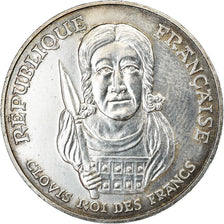 Coin, France, Clovis, 100 Francs, 1996, AU(55-58), Silver, KM:1180, Gadoury:953