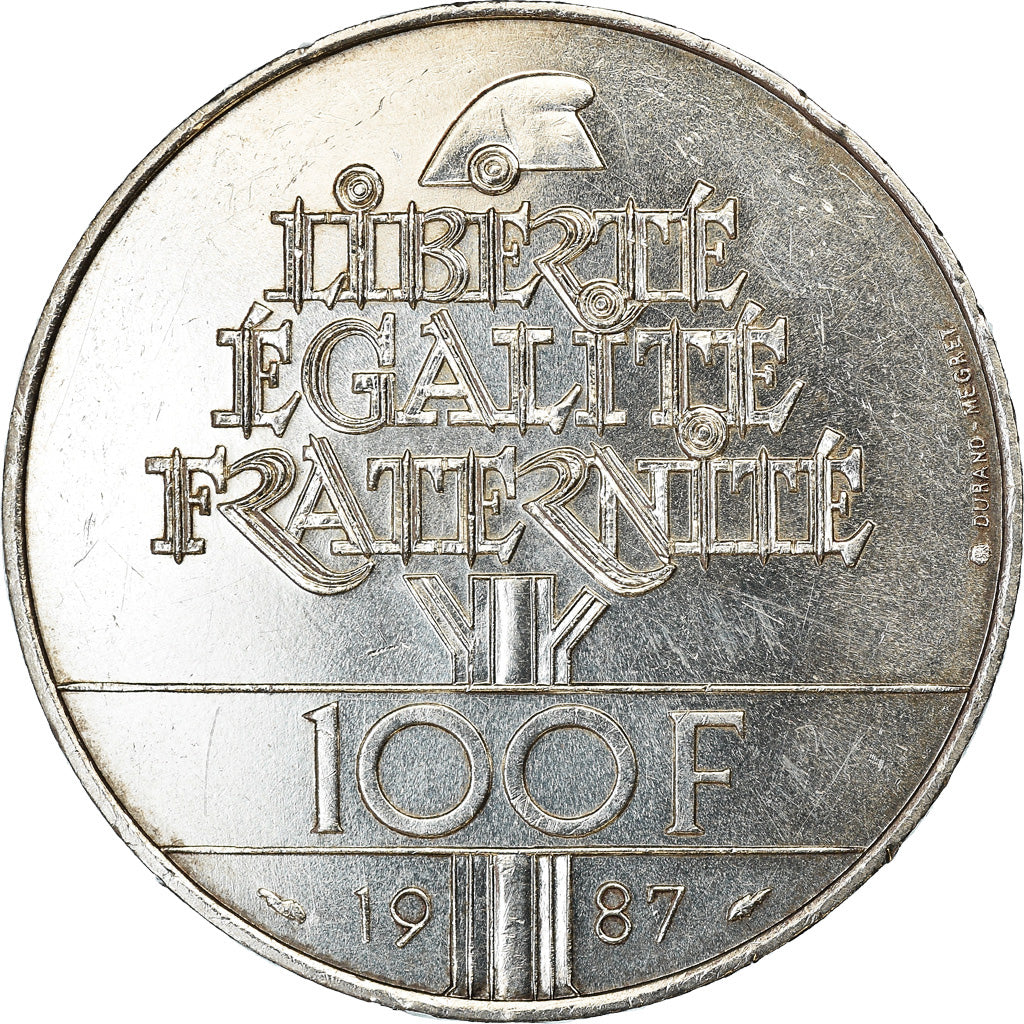 Monnaie, France, Lafayette, 100 Francs, 1987, SUP, Argent, Gadoury:902, KM:962