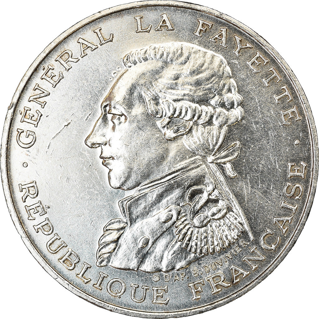 Monnaie, France, Lafayette, 100 Francs, 1987, SUP, Argent, Gadoury:902, KM:962