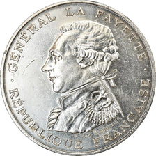 Moneta, Francja, Lafayette, 100 Francs, 1987, AU(55-58), Srebro, KM:962
