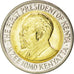 KENYA, 5 Shillings, 2010, KM #37.2, MS(63), Bi-Metallic, 19.5, 3.75