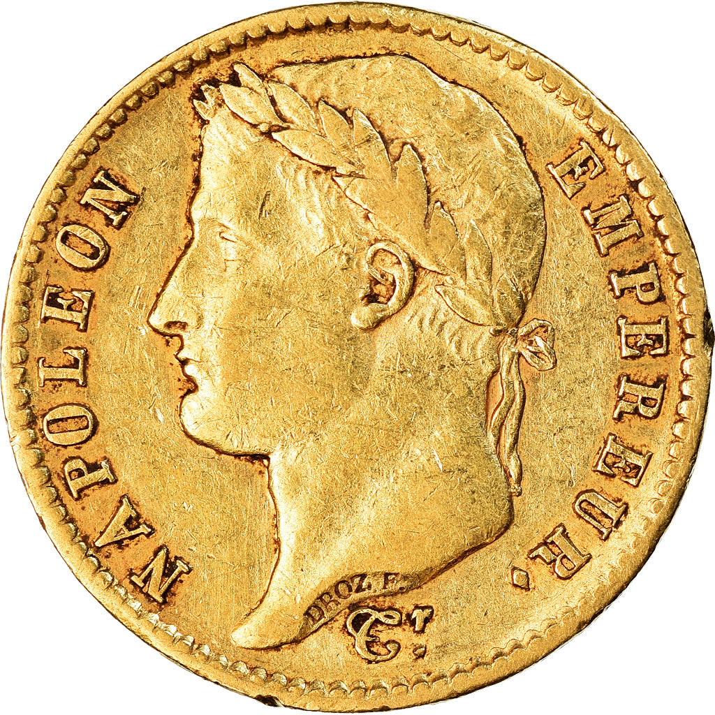 Moneda, Francia, Napoléon I, 20 Francs, 1812, Torino, Extremely rare, MBC+