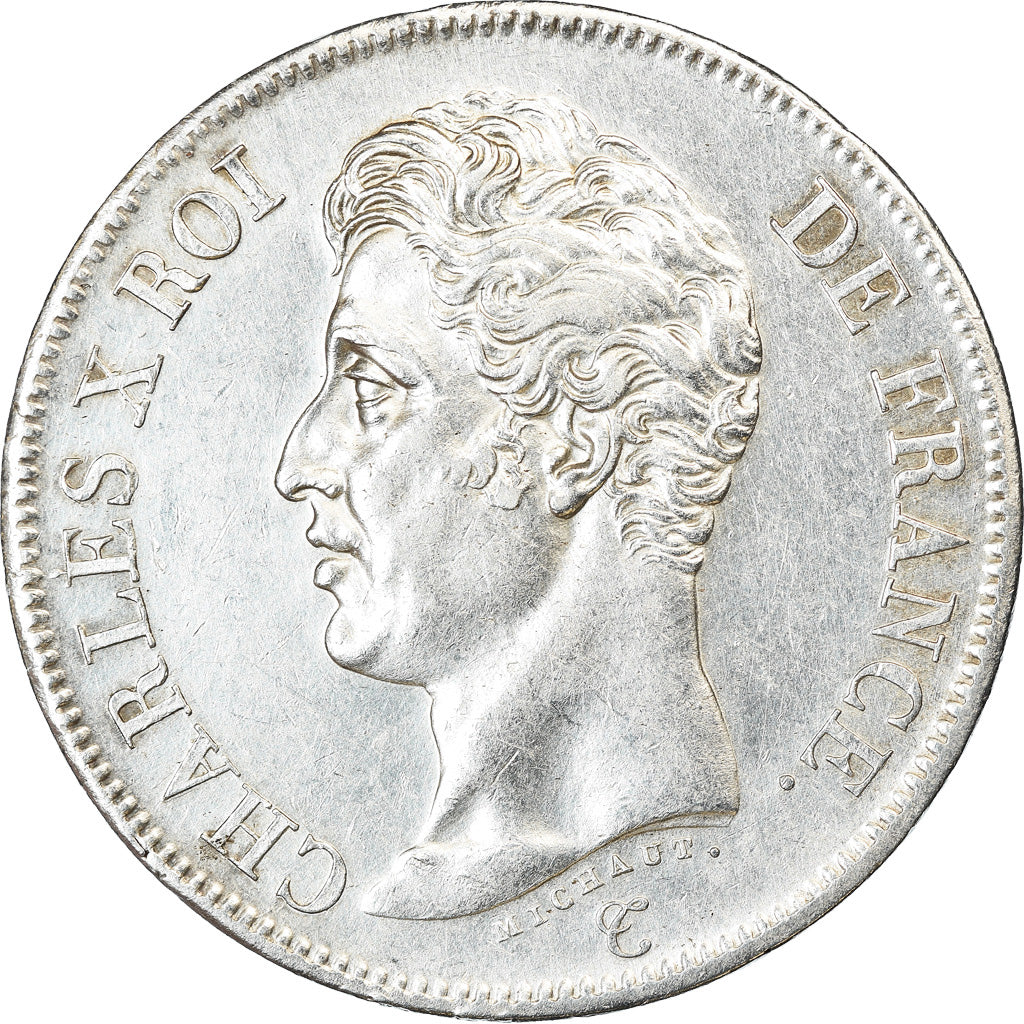 Munten, Frankrijk, Charles X, 5 Francs, 1826, Lille, ZF+, Zilver, KM:720.13