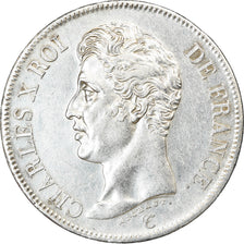Munten, Frankrijk, Charles X, 5 Francs, 1826, Lille, ZF+, Zilver, KM:720.13
