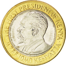 Coin, Kenya, 10 Shillings, 2010, MS(63), Bi-Metallic, KM:35.2