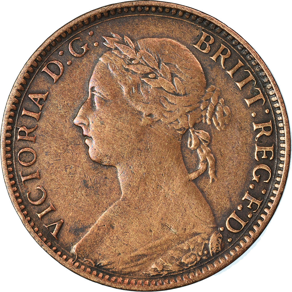 Coin, Great Britain, Victoria, Farthing, 1886, EF(40-45), Bronze, KM:753