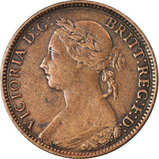 Coin, Great Britain, Victoria, Farthing, 1886, EF(40-45), Bronze, KM:753