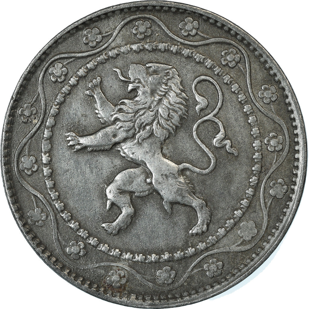 Coin, Belgium, 25 Centimes, 1918, EF(40-45), Zinc, KM:82