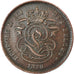 Moneta, Belgia, Leopold II, 2 Centimes, 1870, AU(50-53), Miedź, KM:35.1