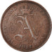 Münze, Belgien, Albert I, 2 Centimes, 1911, SS+, Kupfer, KM:65